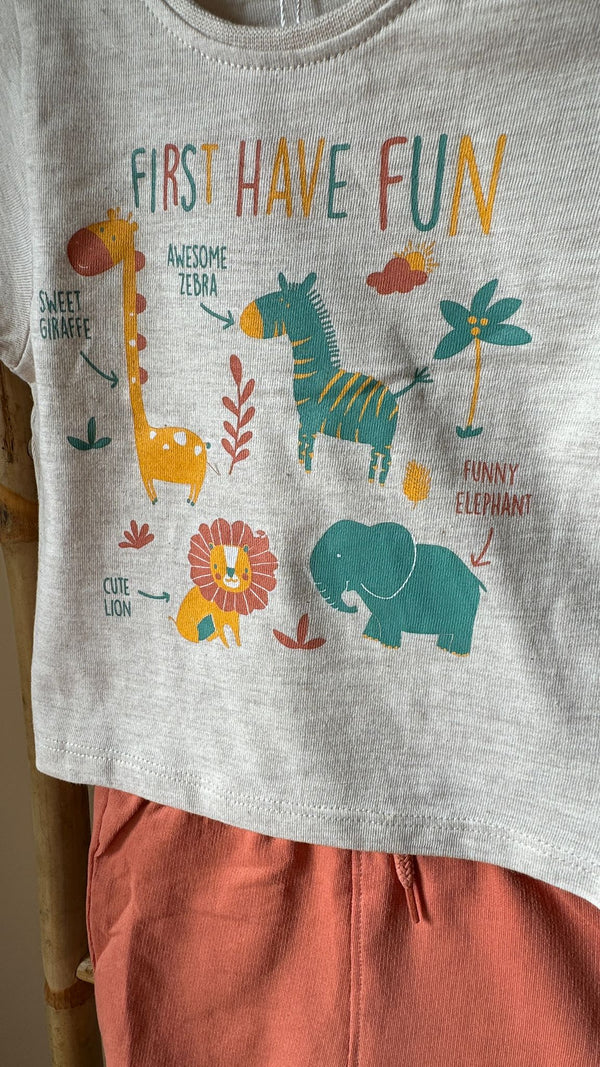 Conjunto Tshirt e calção STREET MONKEY