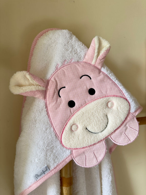 Toalha bebé bordada burro